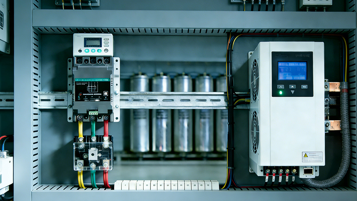 Công tắc phức hợp bù chia pha hoạt động như thế nào với Bộ tạo biến áp tĩnh (SVG) trong Hệ thống bù lai?