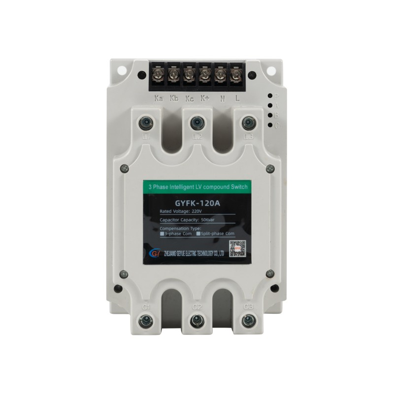GYFK-1220a 220V Bồi thường chia ba pha ba pha Công tắc hợp chất điện áp thấp thông minh